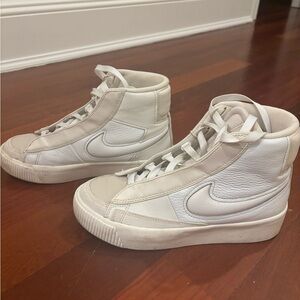 Nike White High-Top Sneakers